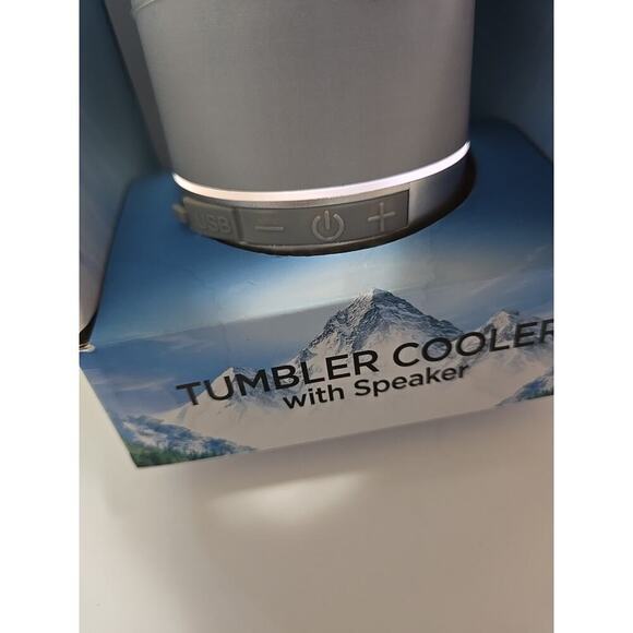 Coors Light Stainless Steel Tumbler Cooler w/ Speaker Grey NIB - Picture 11 of 16
